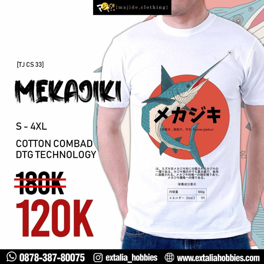 MAJIDE KAOS T-SHIRT JEPANG PREMIUM LIMITED EDITION - MEKAJIKI (BLACK / WHITE) MAJIDE KAOS T-SHIRT JEPANG PREMIUM LIMITED EDITION - MEKAJIKI (BLACK / WHITE)
